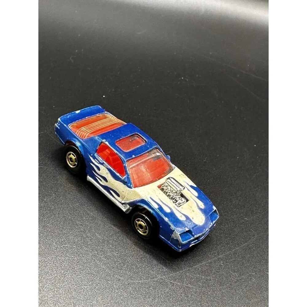 Hot Wheels Blown Camaro Z28 1987 Glow in Dark Tampo Turbotrax Vtg Turbo Glo RARE